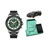MF0237G Черный корпус, зеленый циферблат, стальной браслет [Ограниченный выпуск, комплект для гонок]