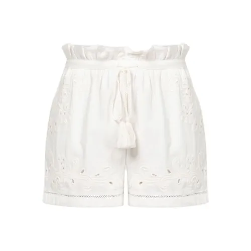 TWINSET Milano SS24 Повседневные шорты Женские Сливочный