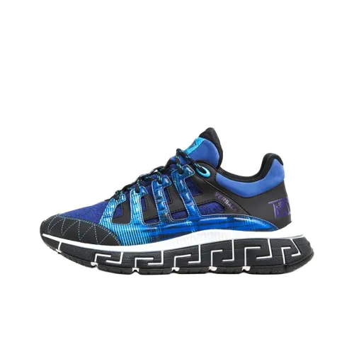 VERSACE Trigreca Низкий Топ Повседневная Обувь Мужская Синяя