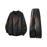 Комплект (Черный топ + Черные штаны)