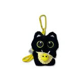Очаровательный маленький черный котик-пчела, украшение (желтый)