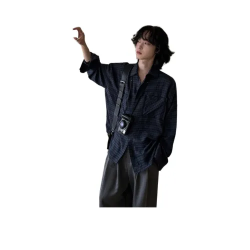 CHEER ZONE Темно-синие унисекс рубашки