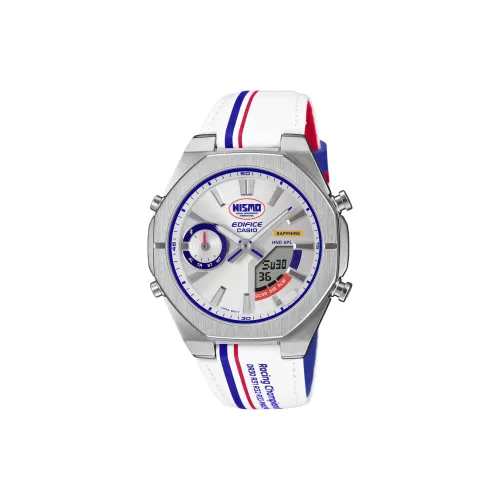 CASIO G SHOCK Collection Кварцевый механизм Естественная кожа Ремешок Часы Унисекс Серебристый циферблат