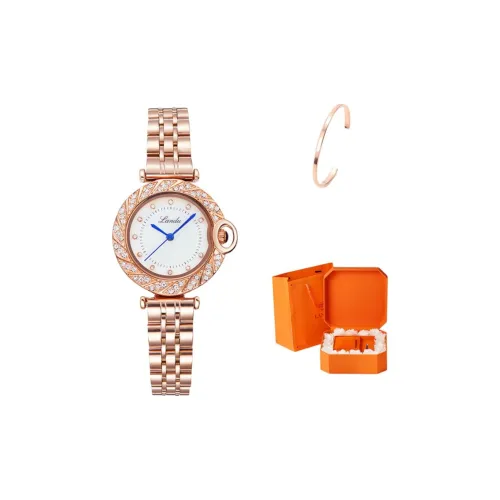 LANDU Гипсофила Кварцевый механизм Нержавеющая сталь Ремешок Часы Женские часы Жемчужная раковина Циферблат часов