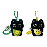 Маленький черный котик, украшение в виде пчелки, 1 пара (зеленый + желтый)