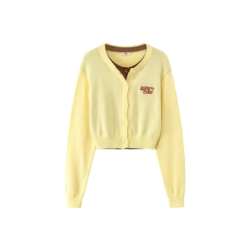 CHUU Светло-желтый женский трикотаж