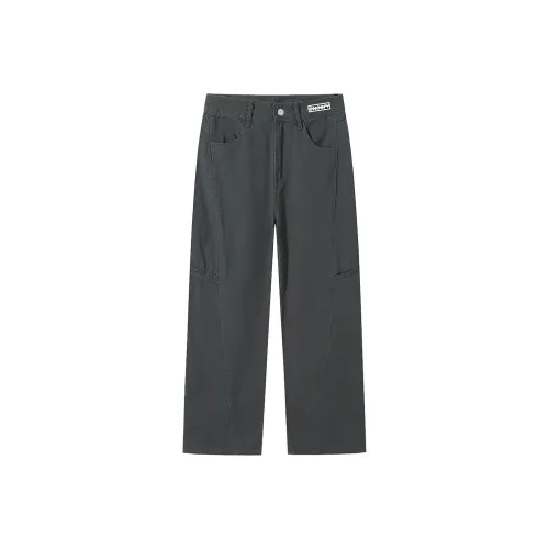 SNOOPY Серые Женские Карго Брюки