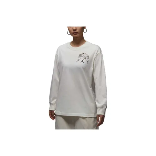 Jordan Beige Women's Sweatshirts Джордан Бежевый Женские Свитшоты