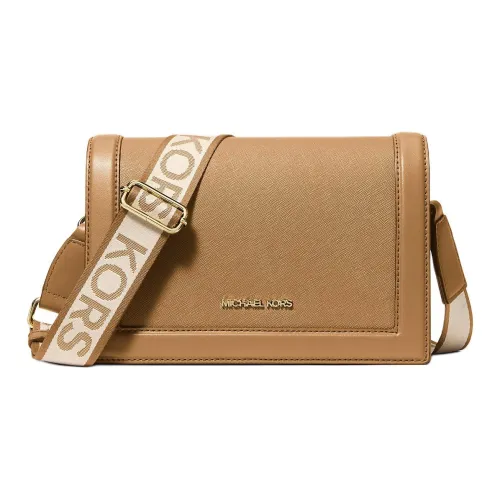 MICHAEL KORS Jet Set Saffiano кожа сумка через плечо большая женская CAMEL