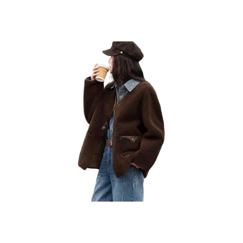 XWI Burnt Пшенично-верблюжий Женские Бархатные куртки