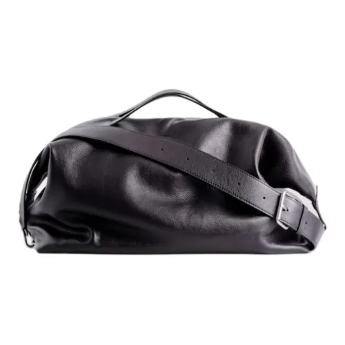 COS Кожа Одно Плечо Сумка Стандартная Мужская Черная