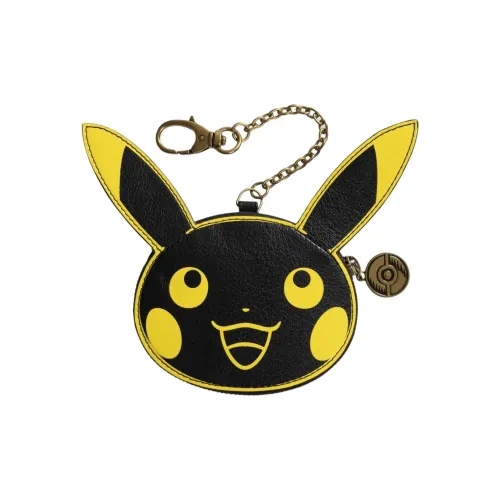 POKEMON Окаменелость Коллаборация Кожа Монета Кошелек Унисекс Черный