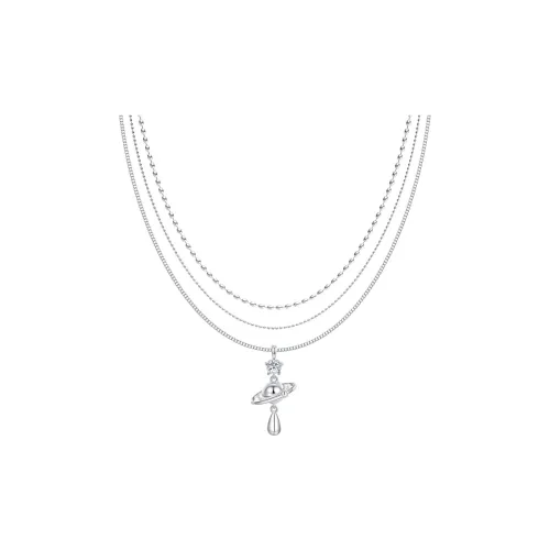 SUN HUNTER Белое золото с покрытием медный + синтетический кубический цирконий ожерелья женские