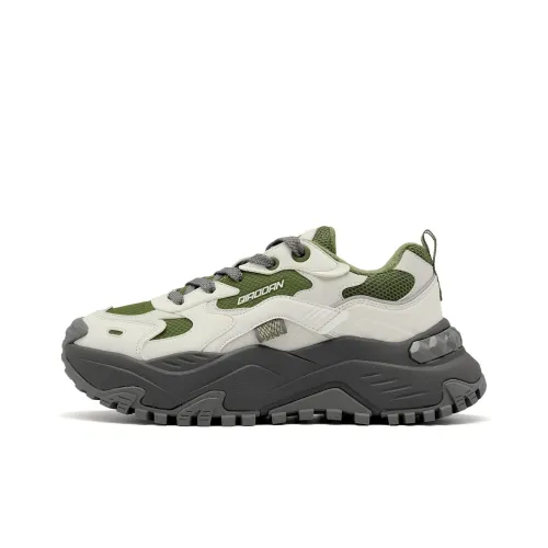 QIAODAN Противоскользящий устойчивый к истиранию низкий топ повседневная обувь женский горный зеленый березовый белый