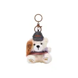 Спортивный брелок спортсмена - белый медведь