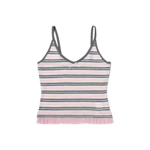 Moromoro Сетка Оболочка Этикетка Топ на бретелях Майка Топ на бретелях Женские