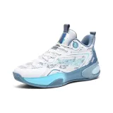 Белый светло-голубой