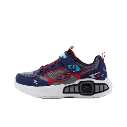 Skechers Kids S Lights Свет Штормовой 3,0 Kids Lifestyle Shoes Фиолетово-серый Красный Подростки