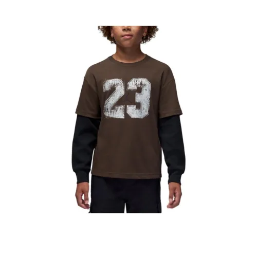 Джордан Барочный Коричневый KIDS T-рубашки