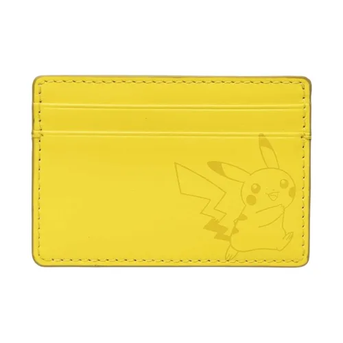 POKEMON Окаменелость Коллаборация Кожа Держатель для карт Унисекс Желтый