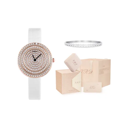 VRQ Possession Collection Mousse Кварцевый механизм Часы Женские Золотистый циферблат