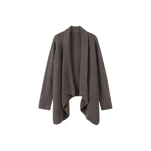 BVODE Deep Бобовый Песочный Кардиган Женские Трикотаж