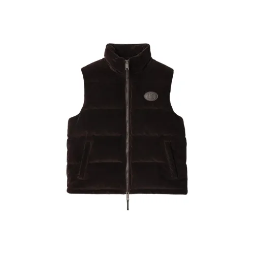 Burberry Lilac Brown Men's Down Vest Burberry Сиреневый Коричневый Мужской Пуховый жилет