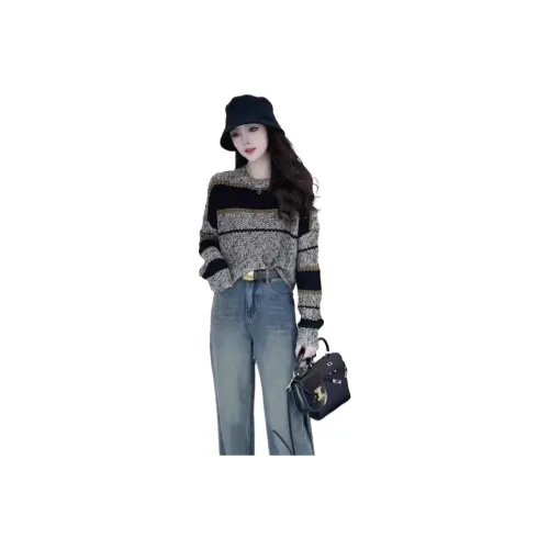 VINMUK Серый Черный Женский Трикотаж