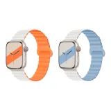 Яблоко, силиконовый ремешок, звездный свет, апельсин, белый и синий цвет