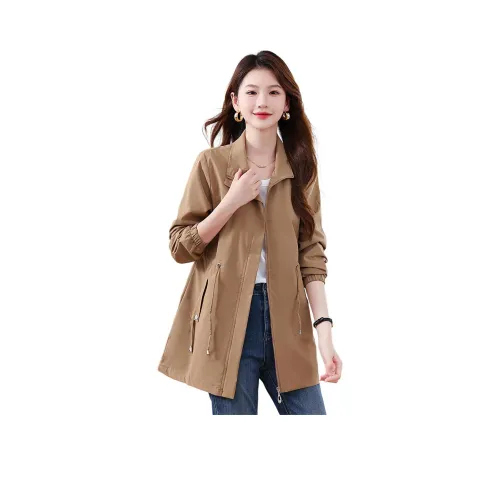 X MOOM Khaki Женское короткое пальто