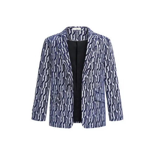 J.F.U Синий Мужской Деловые костюмы