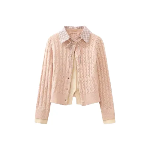 Wang Leshi Розовый Женский Трикотаж