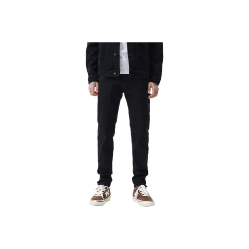 NITENG Черные Унисекс Джинсы