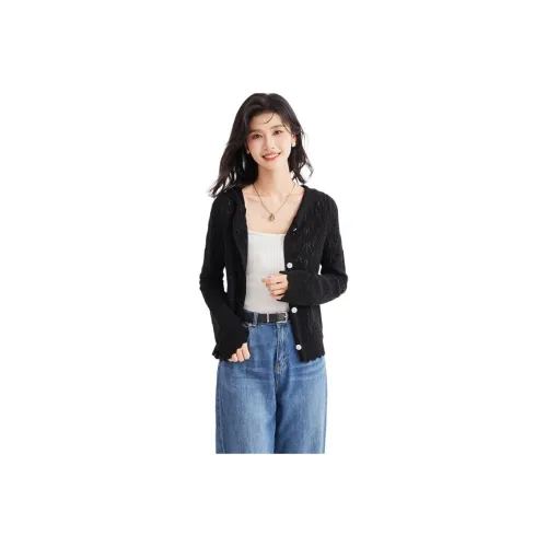 JINJU Черный Женский Трикотаж