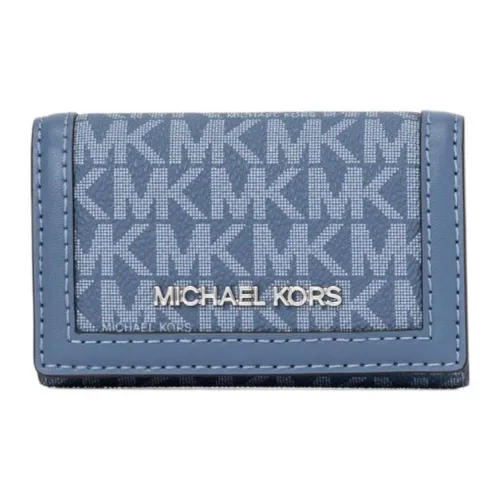 MICHAEL KORS Jet Set Travel Покрытый холст Key Pouch Маленький Унисекс Васильковый синий