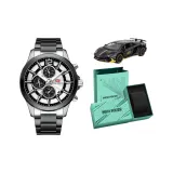 MF0237G Черный корпус, белый циферблат, стальной браслет [Ограниченный выпуск, комплект для гонок]