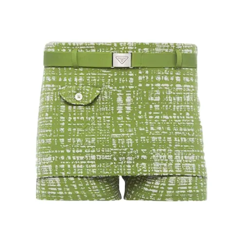 PRADA Зеленые Мужские Повседневные Шорты
