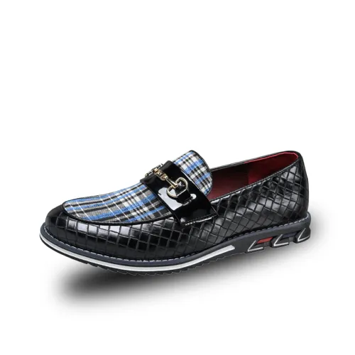 MH Повседневные кожаные туфли с низким верхом мужские