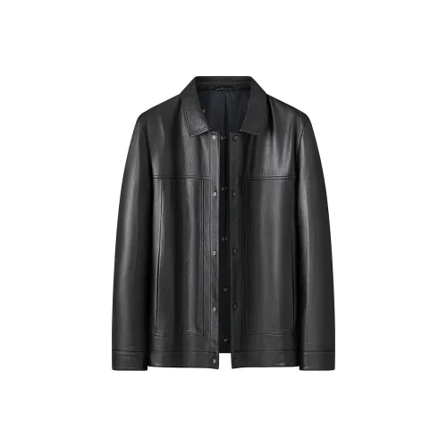 Montagut Черные Мужские Кожаные Куртки