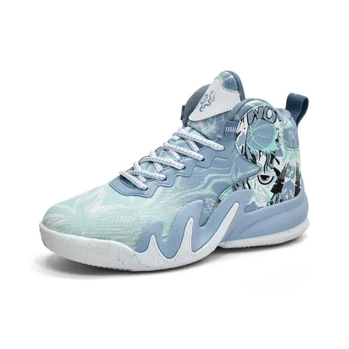 WAVECREST Амортизаторы Shock Abrasion Resistant Slip Resistant High Топ Баскетбольные кроссовки Унисекс