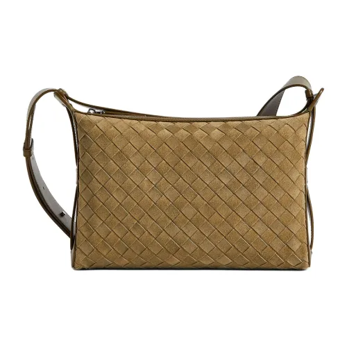 Bottega Veneta Intrecciato Коровья кожа Сумка Мужская Грязно-коричневый