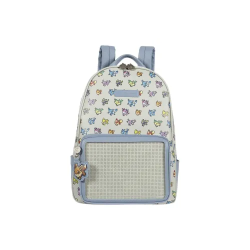 POKEMON Полиэстер Рюкзак Унисекс Серый Белый