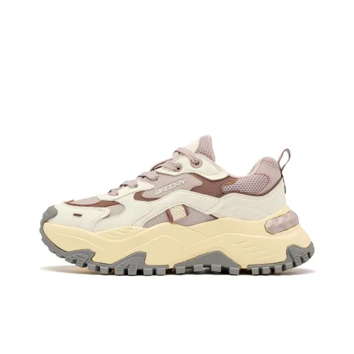 QIAODAN Slip-resistant Abrasion-resistant Low Top Casual Shoes Women's Cloud Fragrance Powder Ivory