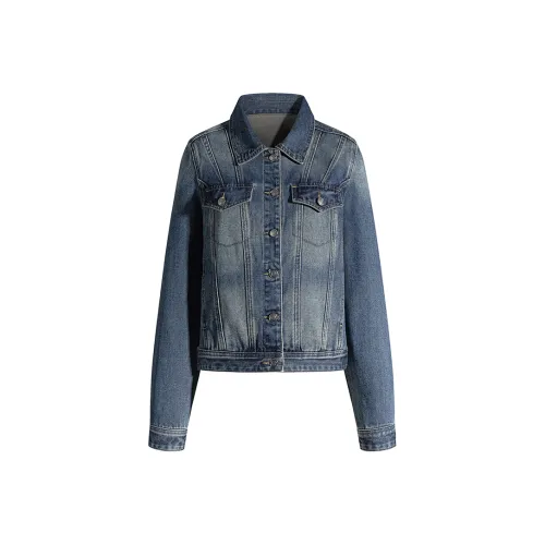 PVJ SLKK WT800 Ностальгический синий Женские джинсовые куртки