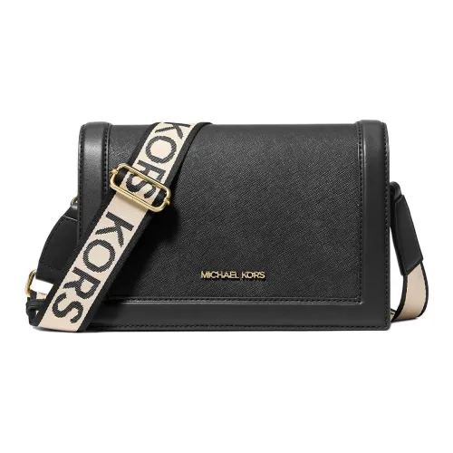 MICHAEL KORS Jet Set Saffiano кожа сумка через плечо большая женская черная