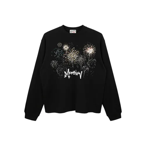 MOONWAV Длинный рукав Т-рубашка Унисекс