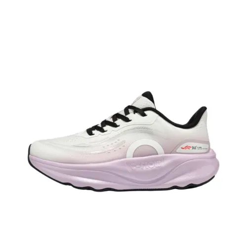 361° Амортизация и Дышащий Низкий Топ Повседневные Беговые Кроссовки Женские Белые Фиолетовые