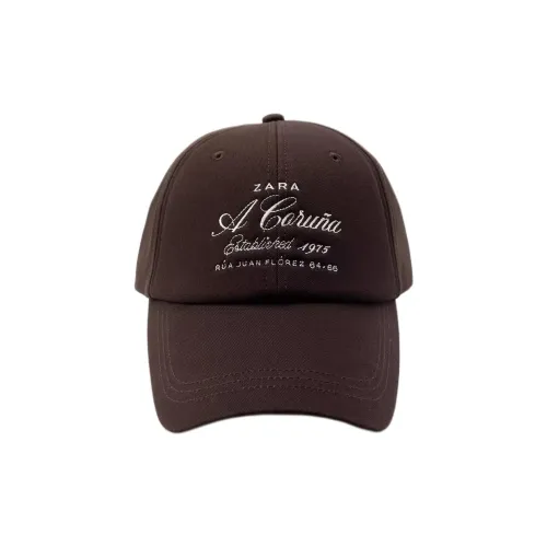 ZARA Хлопок Бейсболки Женские Коричневый
