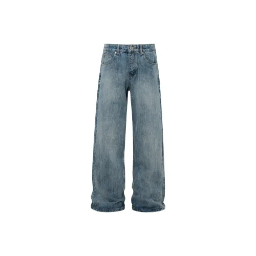 TREND ST Blue Unisex Jeans TREND ST Синий Унисекс Джинсы