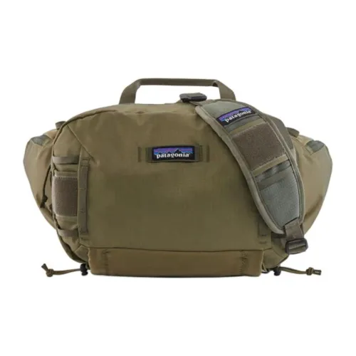 Patagonia Переработанный нейлон с TPU Outdoor Travel Бананка Унисекс Бассейново-зеленый